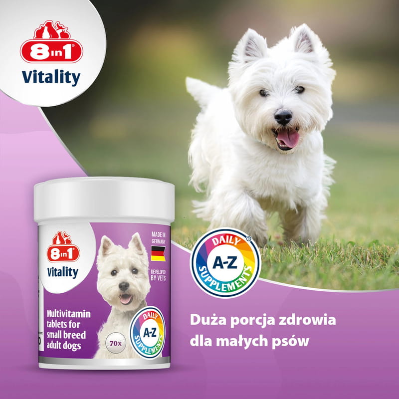 8in1 Vitality Multiwitaminy Witaminy dla psów małych ras 70 tabletek 4.jpg